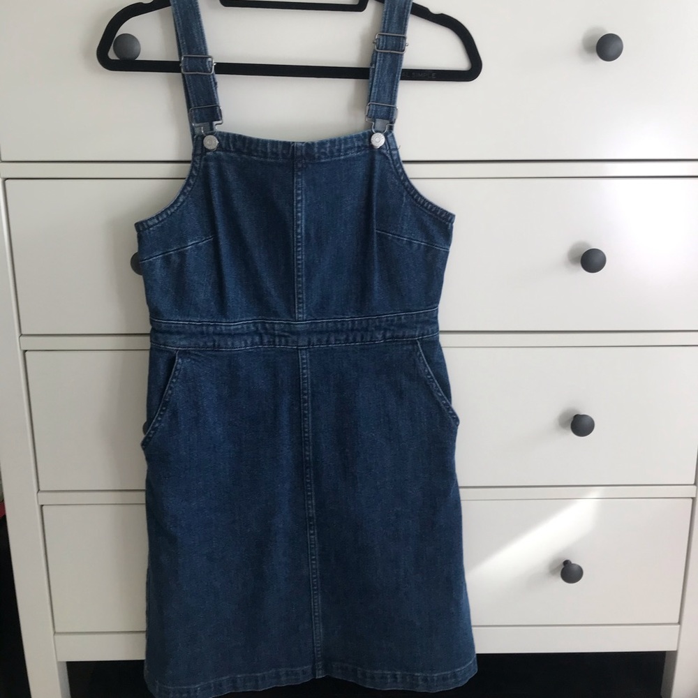 Madewell Hillview Overall Denim Dress